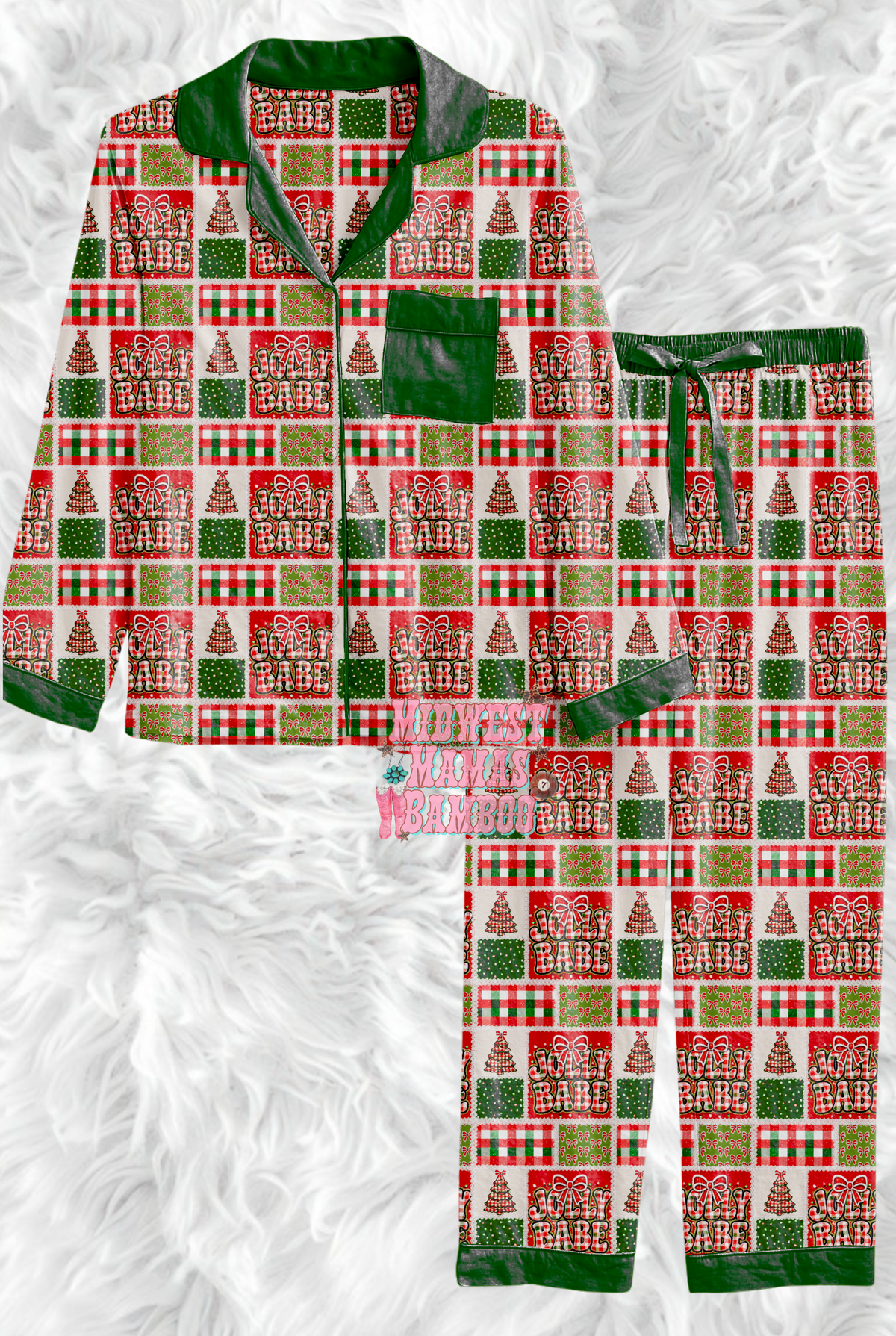 🎄 ADULT BUTTON SHIRT + PANTS 🎄