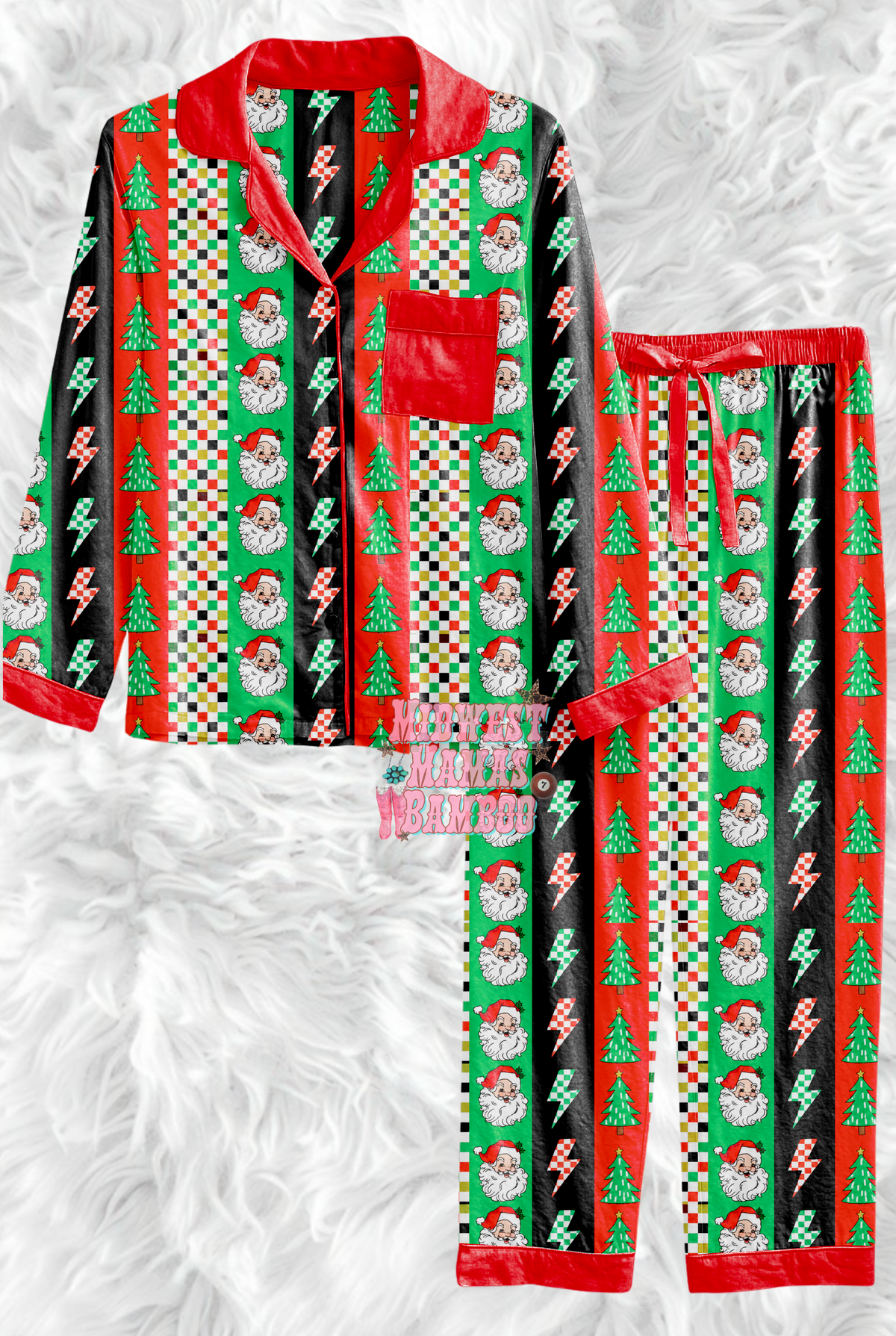 🎄 ADULT BUTTON SHIRT + PANTS 🎄