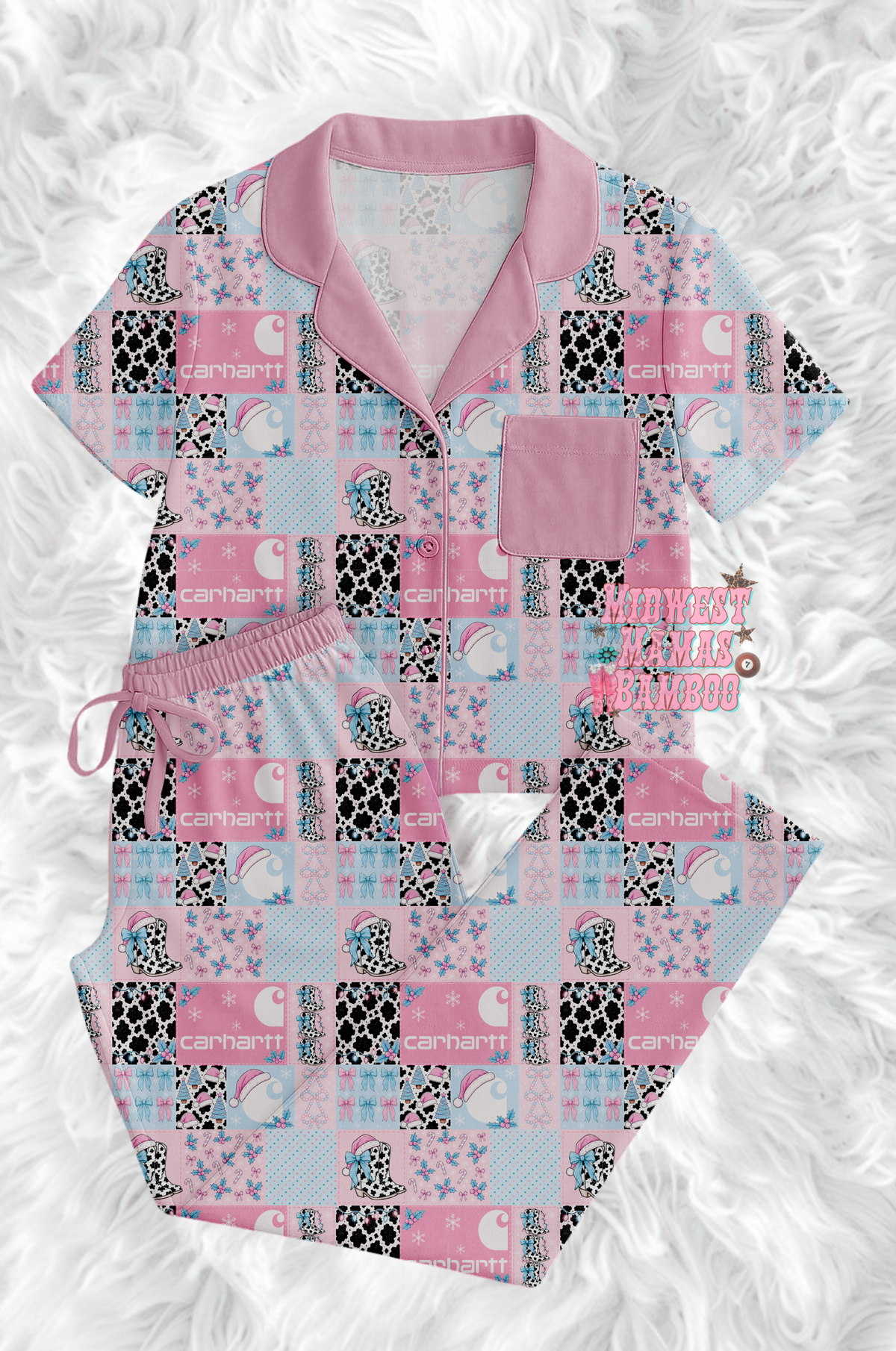 ⛄️ ADULT BUTTON TEE + PANTS ⛄️