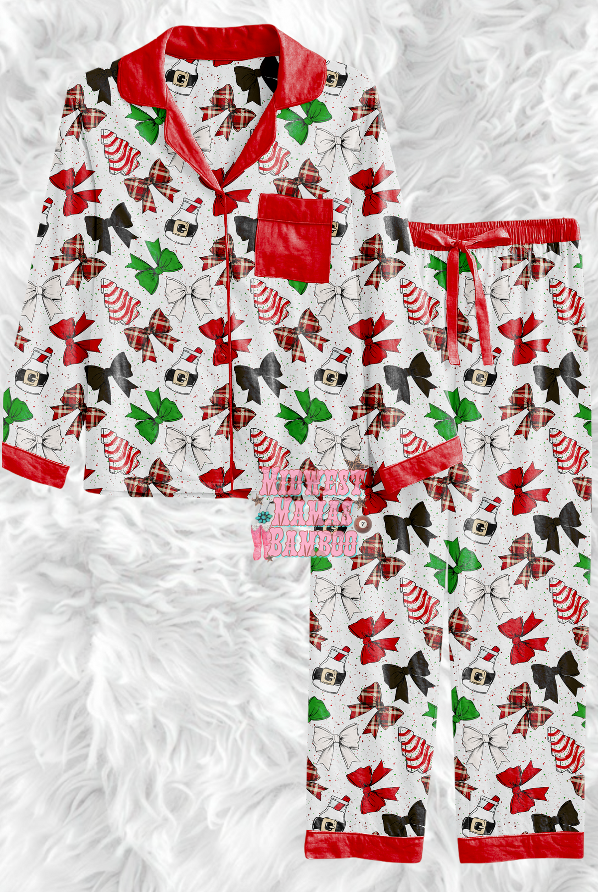 🎄 ADULT BUTTON SHIRT + PANTS 🎄
