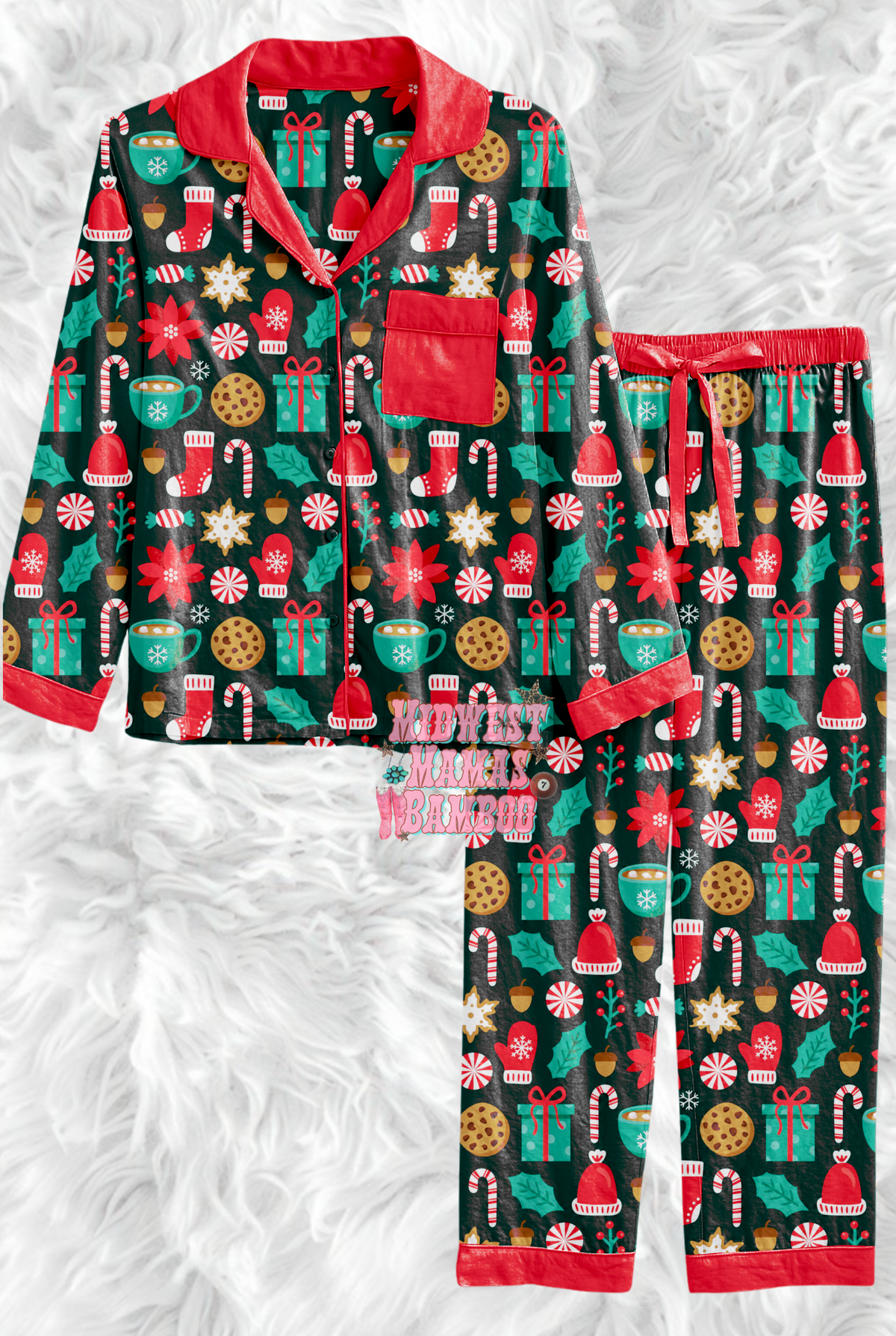 🎄 ADULT BUTTON SHIRT + PANTS 🎄