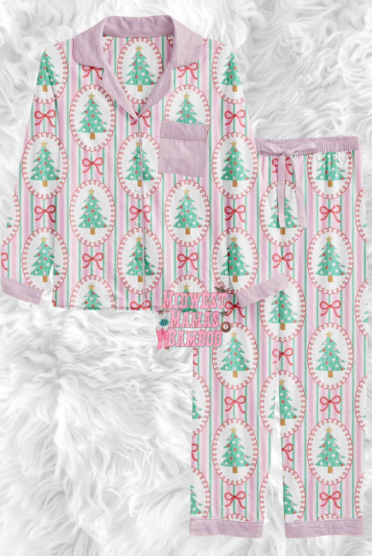 🎄 ADULT BUTTON SHIRT + PANTS 🎄