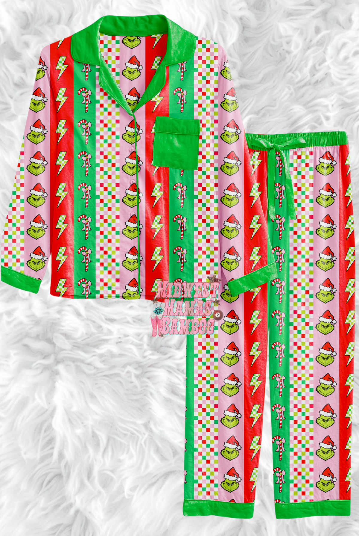🎄 ADULT BUTTON SHIRT + PANTS 🎄
