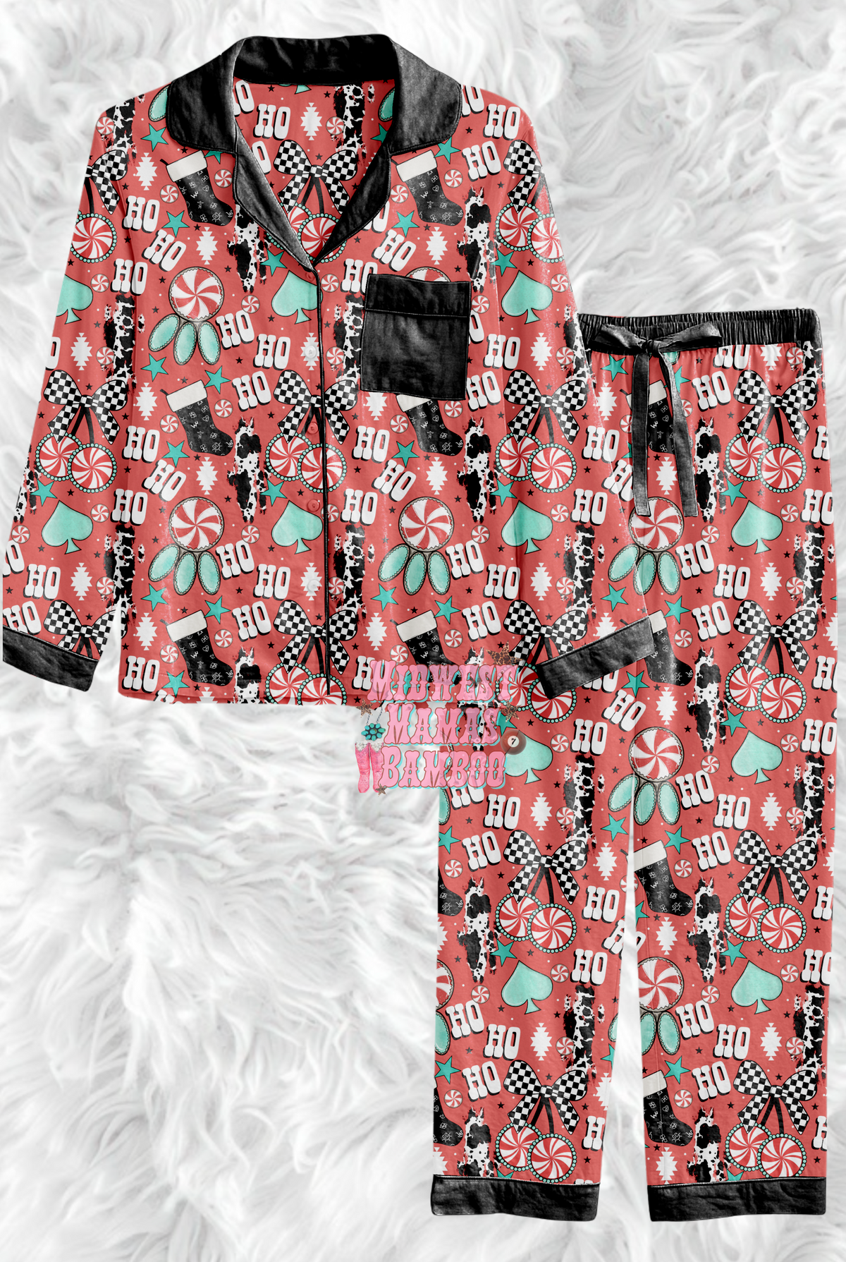 🎄 ADULT BUTTON SHIRT + PANTS 🎄