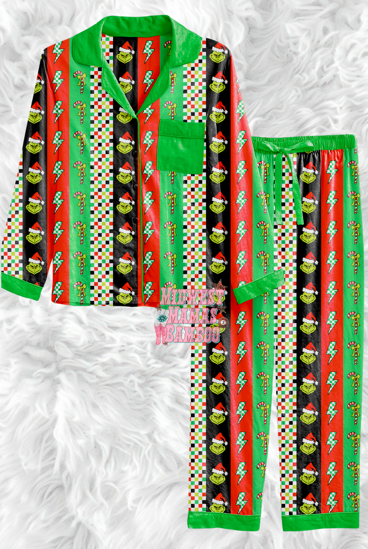 🎄 ADULT BUTTON SHIRT + PANTS 🎄