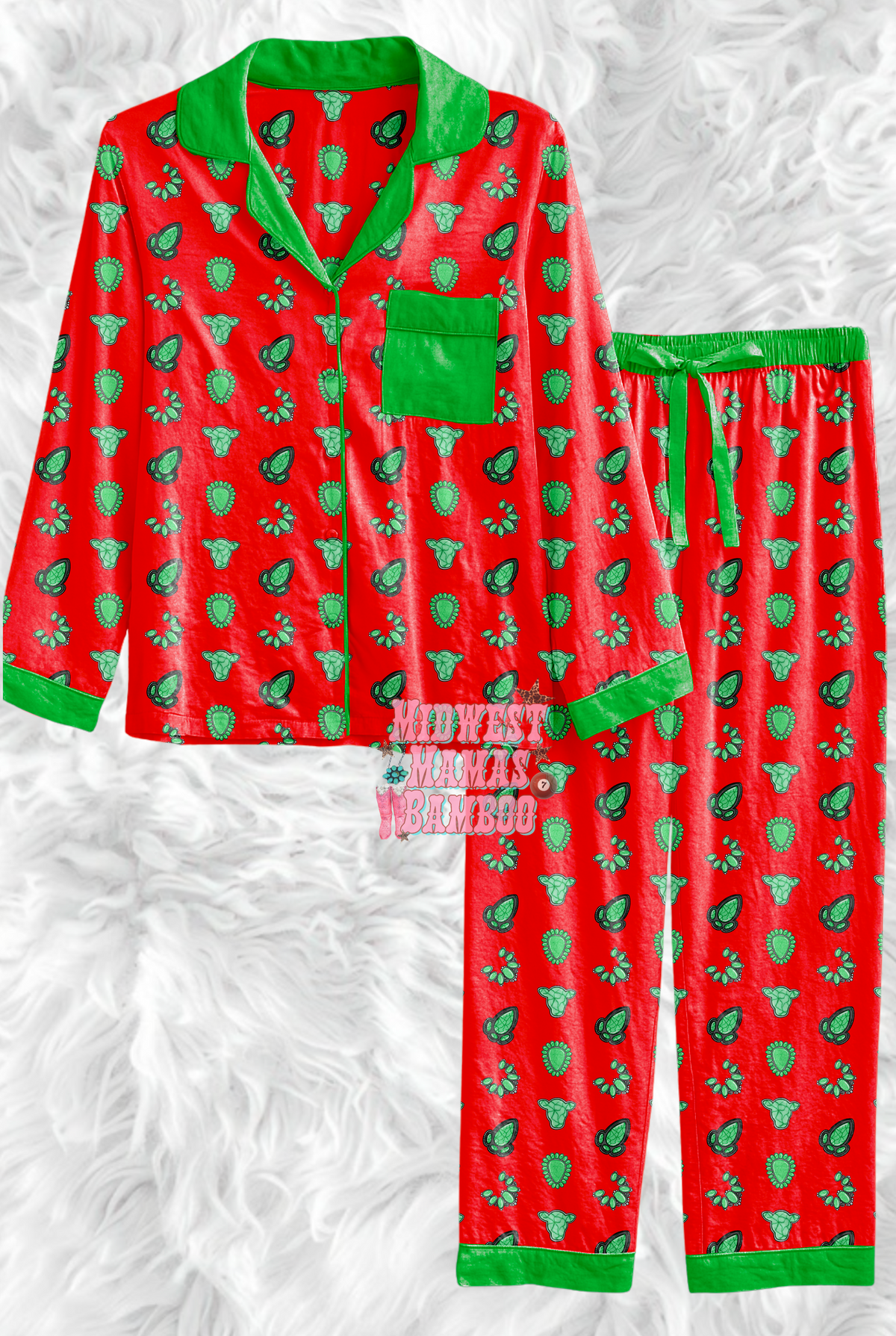 🎄 ADULT BUTTON SHIRT + PANTS 🎄
