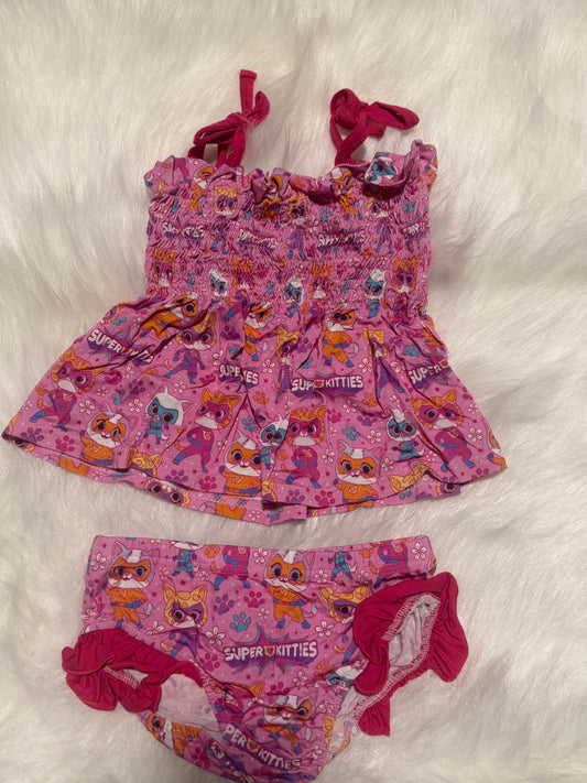 RTS Super Meow Ruffle Top + Bummies