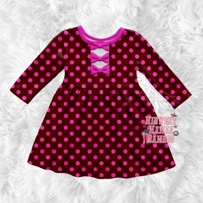 ELEMENTS BOW BACK DRESS