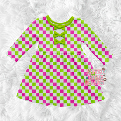 ELEMENTS BOW BACK DRESS