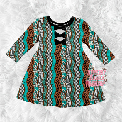 ELEMENTS BOW BACK DRESS
